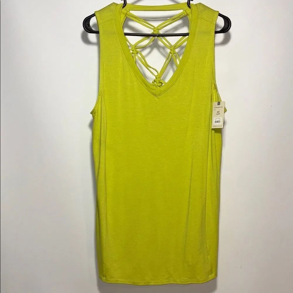 Terra & Sky Neon Yellow Tank Top
